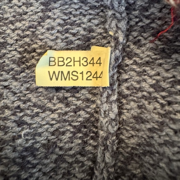 Vintage Bobbie Brooks Holiday Christmas Sweater Vest Women Small Blue Zip Mitten - Picture 15 of 16